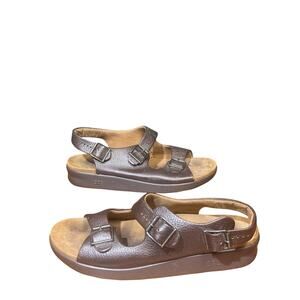 SAS Bravo Sandal Brown Leather size 12 wide